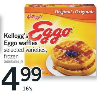 Fortinos Kellogg's eggo waffles, 16's offer