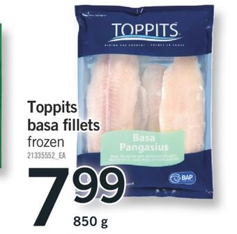 Fortinos Toppits basa fillets, 850 g offer