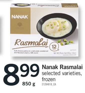 Fortinos Nanak rasmalai, 850 g offer