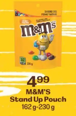 Fortinos M&m's stand up pouch, 162 g-230 g offer