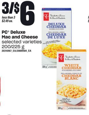 Independent Grocer Pc® deluxe mac and cheese, 200/225 g offer