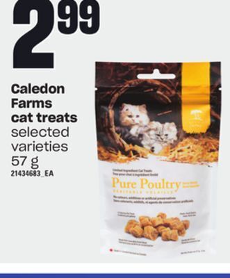 Independent Grocer Caledon farms cat treats, 57 g offer