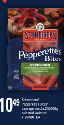 Independent Grocer Schneiders® pepperettes bites® sausage snacks, 250/300 g offer