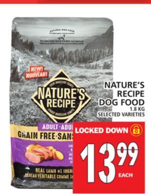 Food Basics Nature's recipe dog food offer