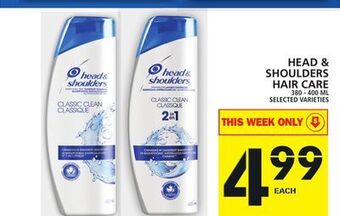 Food Basics Head & shoulders hair care offer