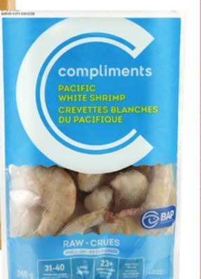 Foodland Compliments shrimp 31-40 ct raw or cooked 340 g offer