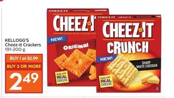 Foodland Kellogg's cheez-it crackers 191-200 g offer