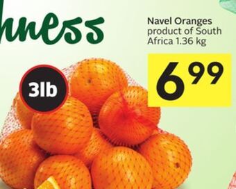Foodland Navel oranges product of south africa 1.36 kg offer
