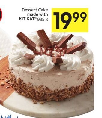 Foodland Dessert cake made with kit kat® 935 g offer