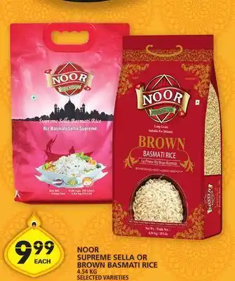 Food Basics Noor supreme sella or brown basmati rice offer