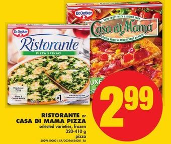 No Frills Ristorante or casa di mama pizza, 320-410 g offer