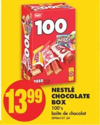 No Frills Nestlé chocolate box, 100's offer