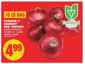 No Frills Farmer's market™ red onions offer