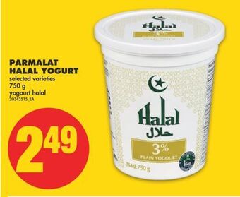 No Frills Parmalat halal yogurt, 750 g offer