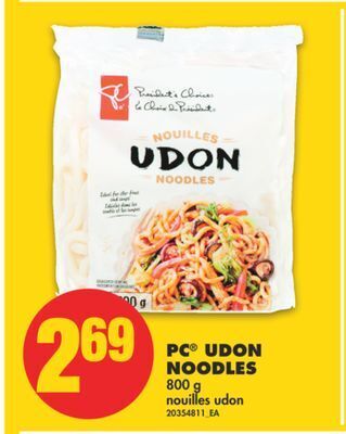 No Frills Pc® udon noodles, 800 g offer