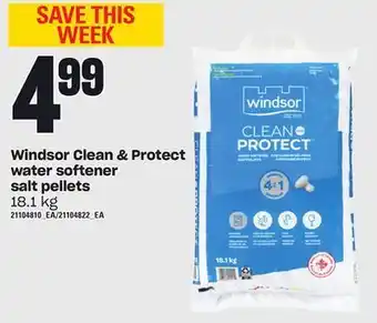 Loblaws Windsor clean & protect water softener salt pellets, 18.1 kg offer