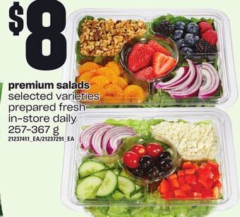 Loblaws Premium salads, 257–367 g offer