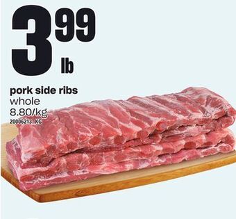 Loblaws Pork side ribs offer