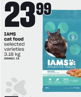 Loblaws Iams cat food, 3.18 kg offer