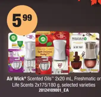 Loblaws Air wick® scented oils™, 2x20 ml, freshmatic or life scents, 2x175/180 g offer