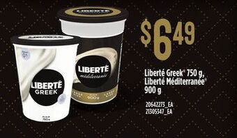 Loblaws Liberté greek®, 750 g, liberté méditerranée®, 900 g offer