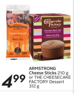 Sobeys Armstrong cheese sticks offer