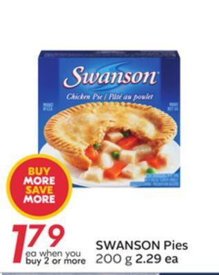 Sobeys Swanson pies offer