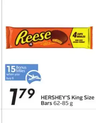 Sobeys Hershey's king size bars - 15 air miles® bonus miles offer