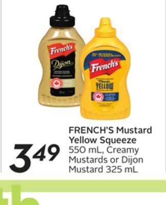 Sobeys French's mustard yellow squeeze offer