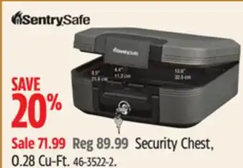 Canadian Tire Sentrysafe security chest, 0.28 cu-ft offer