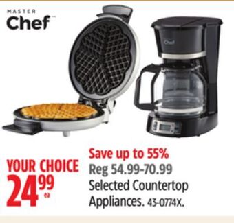 Canadian Tire Masterchef selected countertop appliances offer