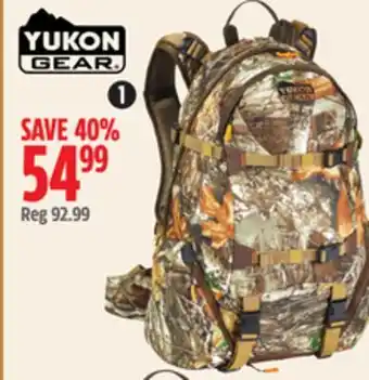 Canadian Tire Yukon gear realtree oxford 30l bckpack offer