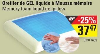 Sushi Shop Memory foam liquid gel pillow offer