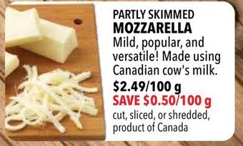Farm Boy Partly skimmed mozzarella offer