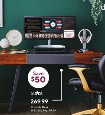 Staples Star console desk offer