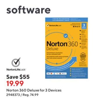 Staples Norton 360 deluxe for 3 devices offer