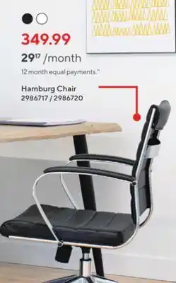 Staples Gry mattr hamburg chair - white offer