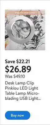 Walmart Desk lamp clip pinkiou led light table lamp microblading usb light for permanent eyebrow nail art tattoo skin care beauty man offer
