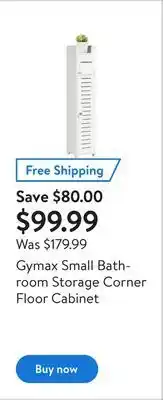 Walmart Gymax small bathroom storage corner floor cabinet offer