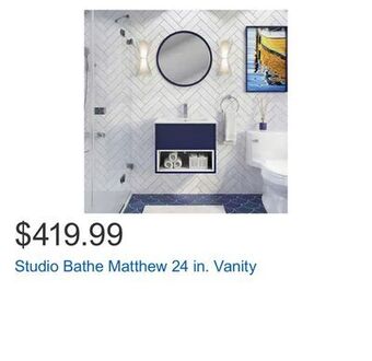 Costco Studio bathe matthew 24 in. vanity offer