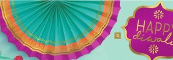 Party City Diwali fan decoration kit offer