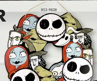 Party City The nightmare before christmas wreath halloween decoration offer