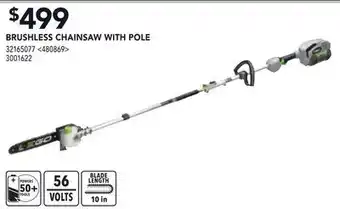 RONA Ego brushless chainsaw with pole offer