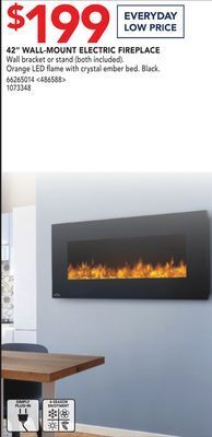 RONA Napoleon 42" wall-mount electric fireplace offer