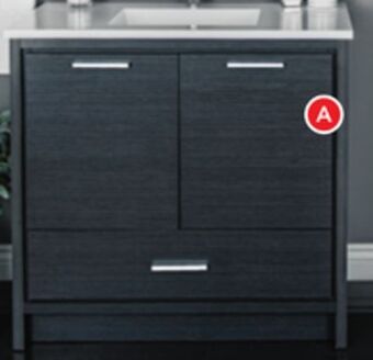 RONA Foremost "claudine" vanity 37" offer