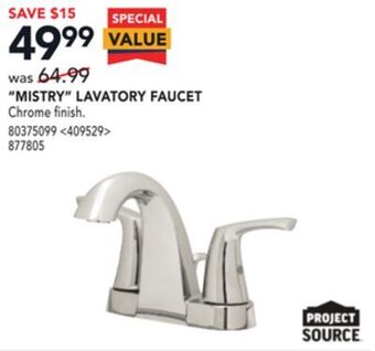 RONA Project source "mistry" lavatory faucet offer