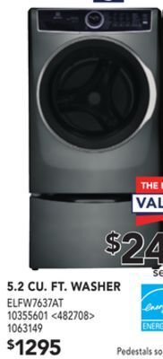 RONA Electrolux 5.2 cu. ft. washer offer