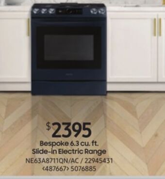 RONA Samsung bespoke 6.3 cu. ft. slide-in electric range offer