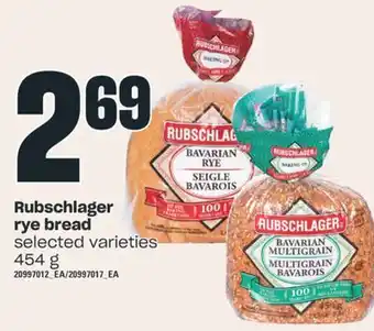 Valu-mart Rubschlager rye bread, 454 g offer