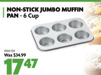 Home Hardware Non-stick jumbo muffin pan - 6 cup offer
